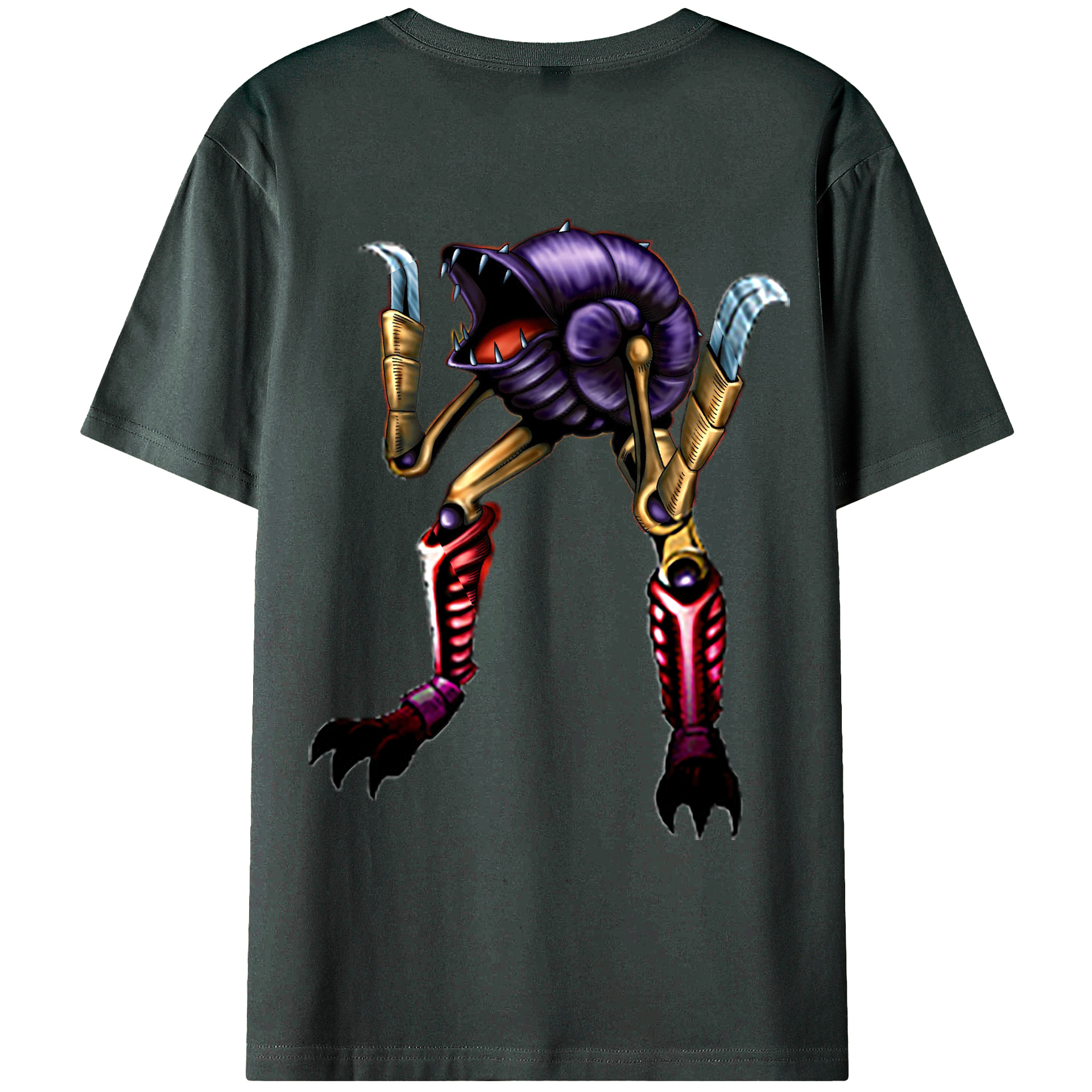 （画像用） 遊☆戯☆王 Yu-Gi-Oh! 綿100％ メンズ半袖Tシャツ（バックプリント） 通気性